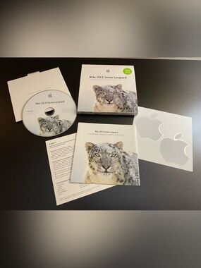 Apple Mac OS X Snow Leopard 10.6.3 Retail Boxed DVD Set